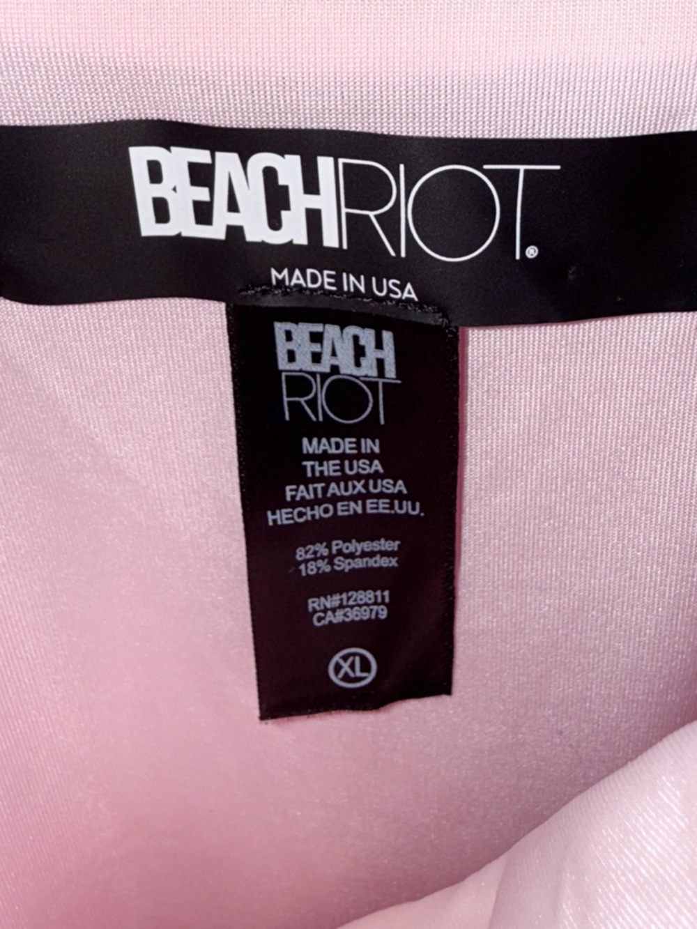 Beachriot Sydney On Piece Bathing Suit in Prism Pink Size XLG - Picture 6 of 8